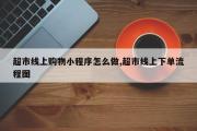 超市线上购物小程序怎么做,超市线上下单流程图